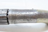 ENGRAVED Antique .31 Caliber RING TRIGGER Underhammer Percussion PEPPERBOX
6-Shot Revolver with GERMAN SILVER GRIPS - 7 of 16