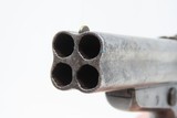 Antique CIVIL WAR Era SHARPS & HANKINS Model 3 .32 Cal. PEPPERBOX Revolver4-Shot Self Defense Pocket Gun with HOLSTER - 11 of 20