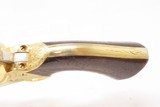 Antique CIVIL WAR Era Engraved MOORE’S PATENT CO. .32 Cal. RF BELT Revolver Scarce Civil War Revolver with Nickel & Golden Finish! - 6 of 16