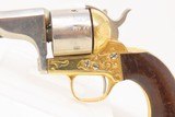 Antique CIVIL WAR Era Engraved MOORE’S PATENT CO. .32 Cal. RF BELT Revolver Scarce Civil War Revolver with Nickel & Golden Finish! - 4 of 16