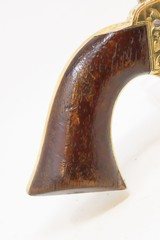 Antique CIVIL WAR Era Engraved MOORE’S PATENT CO. .32 Cal. RF BELT Revolver Scarce Civil War Revolver with Nickel & Golden Finish! - 14 of 16