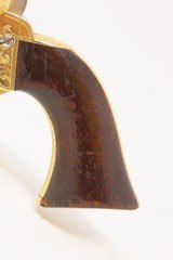 Antique CIVIL WAR Era Engraved MOORE’S PATENT CO. .32 Cal. RF BELT Revolver Scarce Civil War Revolver with Nickel & Golden Finish! - 3 of 16