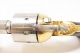 Antique CIVIL WAR Era Engraved MOORE’S PATENT CO. .32 Cal. RF BELT Revolver Scarce Civil War Revolver with Nickel & Golden Finish! - 7 of 16