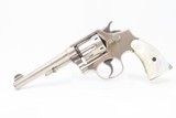 Smith & Wesson .38 MILITARY & POLICE Model of 1905 .38 SPECIAL Revolver C&R BEAUTIFUL NICKEL 4th Change Revolver w/ PEARL GRIP - 2 of 20