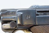 Pre-World War II German Mauser s/42 Code “1937” Date Luger P.08 Pistol C&RTHIRD REICH German 9mm Semi-Automatic Sidearm - 5 of 20
