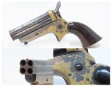 CIVIL WAR Era/WILD WEST Antique C. SHARPS .22 Cal. Rimfire PEPPERBOX Pistol WILD WEST/RIVERBOAT Pocket Revolver