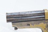 CIVIL WAR Era/WILD WEST Antique C. SHARPS .22 Cal. Rimfire PEPPERBOX Pistol WILD WEST/RIVERBOAT Pocket Revolver - 5 of 18