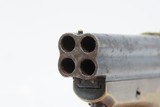 CIVIL WAR Era/WILD WEST Antique C. SHARPS .22 Cal. Rimfire PEPPERBOX Pistol WILD WEST/RIVERBOAT Pocket Revolver - 10 of 18