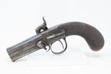 ENGRAVED Antique CHARLES OSBORNE Superposed .38 Caliber PERCUSSION Pistol LONDON Double SWIVEL BARREL Pocket Pistol - 16 of 19