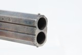 ENGRAVED Antique CHARLES OSBORNE Superposed .38 Caliber PERCUSSION Pistol LONDON Double SWIVEL BARREL Pocket Pistol - 6 of 19