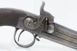 ENGRAVED Antique CHARLES OSBORNE Superposed .38 Caliber PERCUSSION Pistol LONDON Double SWIVEL BARREL Pocket Pistol - 4 of 19