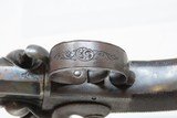 ENGRAVED Antique CHARLES OSBORNE Superposed .38 Caliber PERCUSSION Pistol LONDON Double SWIVEL BARREL Pocket Pistol - 12 of 19