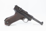 1918 WORLD WAR I Dated DWM German LUGER P.08 9mm Semi-Automatic PISTOL C&R
With WaA100 Marked THIRD RIECH HOLSTER - 21 of 24