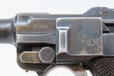 1918 WORLD WAR I Dated DWM German LUGER P.08 9mm Semi-Automatic PISTOL C&R
With WaA100 Marked THIRD RIECH HOLSTER - 9 of 24