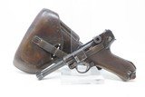 1918 WORLD WAR I Dated DWM German LUGER P.08 9mm Semi-Automatic PISTOL C&R
With WaA100 Marked THIRD RIECH HOLSTER - 2 of 24
