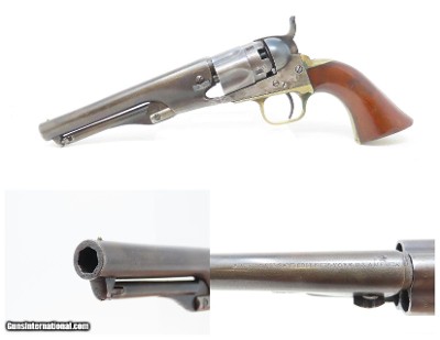 CIVIL WAR Era Antique COLT Model 1862 .36 Cal. Percussion POLICE Revolver
1863 Produced Revolver, Middle of the CIVIL WAR