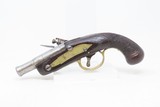 Early 1700s W. BRAZIER Marked Antique .46 Caliber FLINTLOCK Pocket Pistol
18th Century Cannon Barrel SELF DEFENSE Pistol - 12 of 15