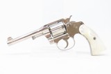 c1914 COLT Double Action POLICE POSITIVE .32 Cal. SELF DEFENSE Revolver C&R Very Attractive in Nickel & Mother-of-Pearl! - 2 of 18