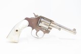 c1914 COLT Double Action POLICE POSITIVE .32 Cal. SELF DEFENSE Revolver C&R Very Attractive in Nickel & Mother-of-Pearl! - 15 of 18
