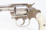 c1914 COLT Double Action POLICE POSITIVE .32 Cal. SELF DEFENSE Revolver C&R Very Attractive in Nickel & Mother-of-Pearl! - 4 of 18