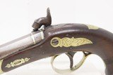 c1850s Antique HENRY DERINGER .44 CALIBER Percussion Pistol ENGRAVED PhilaHenry Deringer of Philadelphia, PA Famous Pocket Pistol - 17 of 18
