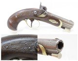 c1850s Antique HENRY DERINGER .44 CALIBER Percussion Pistol ENGRAVED PhilaHenry Deringer of Philadelphia, PA Famous Pocket Pistol - 1 of 18
