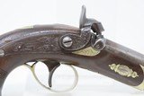 c1850s Antique HENRY DERINGER .44 CALIBER Percussion Pistol ENGRAVED PhilaHenry Deringer of Philadelphia, PA Famous Pocket Pistol - 4 of 18
