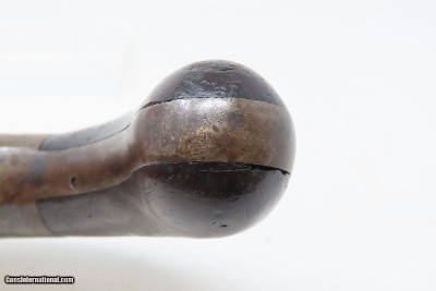 Antique BLUNT & SYMS Style .31 Caliber PERCUSSION Underhammer PEPPERBOXEngraved, Underhammer, Ring Trigger 6-Shot Revolver - Image 10 of 16