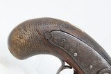 MEMPHIS TENESSEE Antique DERINGER Percussion POCKET Pistol Sold by FH CLARK Southern, Antebellum Sidearm! - 3 of 17