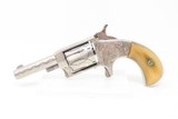 Engraved HARRINGTON & RICHARDSON Antique “VICTOR No. 2” .32 Cal RF Revolver WILD WEST Spur Trigger SUICIDE SPECIAL Hideout Revolver - 2 of 17