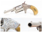Engraved HARRINGTON & RICHARDSON Antique “VICTOR No. 2” .32 Cal RF Revolver WILD WEST Spur Trigger SUICIDE SPECIAL Hideout Revolver - 1 of 17