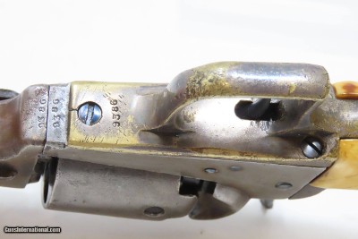 Antique COLT Model 1848 BABY DRAGOON .31 Caliber Percussion POCKET Revolver COLT’S FIRST Pocket Sized Revolver with IVORY GRIP - Image 14 of 19