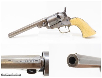 Antique COLT Model 1848 BABY DRAGOON .31 Caliber Percussion POCKET Revolver COLT’S FIRST Pocket Sized Revolver with IVORY GRIP