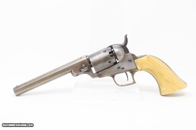 Antique COLT Model 1848 BABY DRAGOON .31 Caliber Percussion POCKET Revolver COLT’S FIRST Pocket Sized Revolver with IVORY GRIP - Image 2 of 19
