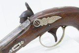 Antique HENRY DERINGER c. 1850s .41 CALIBER Percussion Pistol ENGRAVED Henry Deringer’s Famous Pocket Pistol - 16 of 17