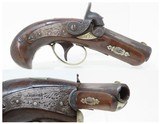 Antique HENRY DERINGER c. 1850s .41 CALIBER Percussion Pistol ENGRAVED Henry Deringer’s Famous Pocket Pistol