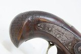 Antique HENRY DERINGER c. 1850s .41 CALIBER Percussion Pistol ENGRAVED Henry Deringer’s Famous Pocket Pistol - 3 of 17