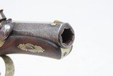 c1850s Antique HENRY DERINGER .40 CALIBER Percussion BELT Pistol ENGRAVEDHenry Deringer of Philadelphia Famous Pocket Pistol - 7 of 17