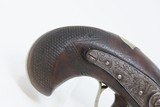 c1850s Antique HENRY DERINGER .40 CALIBER Percussion BELT Pistol ENGRAVEDHenry Deringer of Philadelphia Famous Pocket Pistol - 3 of 17