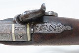 c1850s Antique HENRY DERINGER .40 CALIBER Percussion BELT Pistol ENGRAVEDHenry Deringer of Philadelphia Famous Pocket Pistol - 9 of 17