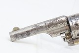 ENGRAVED Antique COLT “Open Top”.22 Cal. RF POCKET Revolver with PEARL GRIP Colt’s Answer to Smith & Wesson’s No. 1 Revolver - 5 of 18