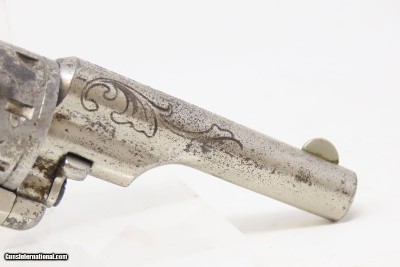 ENGRAVED Antique COLT “Open Top”.22 Cal. RF POCKET Revolver with PEARL GRIP Colt’s Answer to Smith & Wesson’s No. 1 Revolver - Image 18 of 18