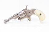 ENGRAVED Antique COLT “Open Top”.22 Cal. RF POCKET Revolver with PEARL GRIP Colt’s Answer to Smith & Wesson’s No. 1 Revolver - 2 of 18
