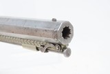 Antique 1850s ENGRAVED Liege Proofed SIDE HAMMER Percussion POCKET PistolLONDON Marked Self-defense BELT Pistol - 6 of 18