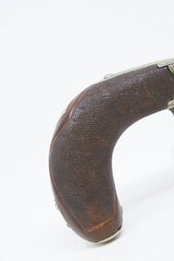 Antique 1850s ENGRAVED Liege Proofed SIDE HAMMER Percussion POCKET Pistol
LONDON Marked Self-defense BELT Pistol - 3 of 18