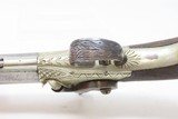 Antique 1850s ENGRAVED Liege Proofed SIDE HAMMER Percussion POCKET Pistol
LONDON Marked Self-defense BELT Pistol - 12 of 18