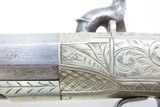 Antique 1850s ENGRAVED Liege Proofed SIDE HAMMER Percussion POCKET Pistol
LONDON Marked Self-defense BELT Pistol - 14 of 18