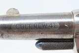 RARE Antique COLT NEW LINE .41 Caliber Center ETCHED PANEL POCKET Revolver LONDON RETAILER Marked & Advertised as the “BIG COLT” - 7 of 18
