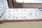 Antique FRENCH LeMAIRE Percussion 12 g. Double Barrel RELIEF CARVED Shotgun ENGRAVED Side by Side Double Barrel Fowling Gun - 15 of 22