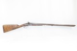 Antique FRENCH LeMAIRE Percussion 12 g. Double Barrel RELIEF CARVED Shotgun ENGRAVED Side by Side Double Barrel Fowling Gun - 17 of 22